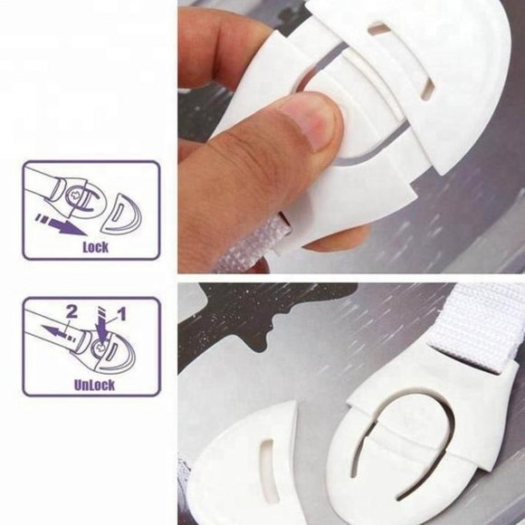 Child Infant Baby Safety Lock Latch Cupboard Cabinet Door Drawers Child Safety L - Picture 6 of 11